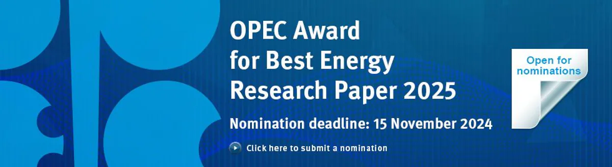 OPEC, En İyi Enerji Araştırma Makalesi Ödülü'ne Adaylık Çağrısı Başlattı OPEC, En İyi Enerji Araştırma Makalesi Ödülü'ne Adaylık Çağrısı Başlattı