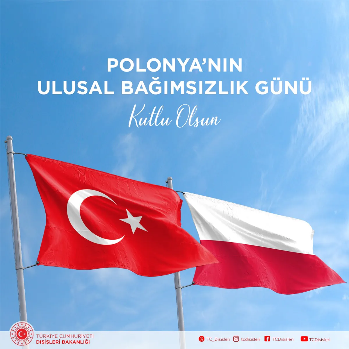 Türkiye, Polonya'nın Bağımsızlık Günü'nde Dostluk ve İşbirliğini Kutladı Türkiye, Polonya'nın Bağımsızlık Günü'nde Dostluk ve İşbirliğini Kutladı