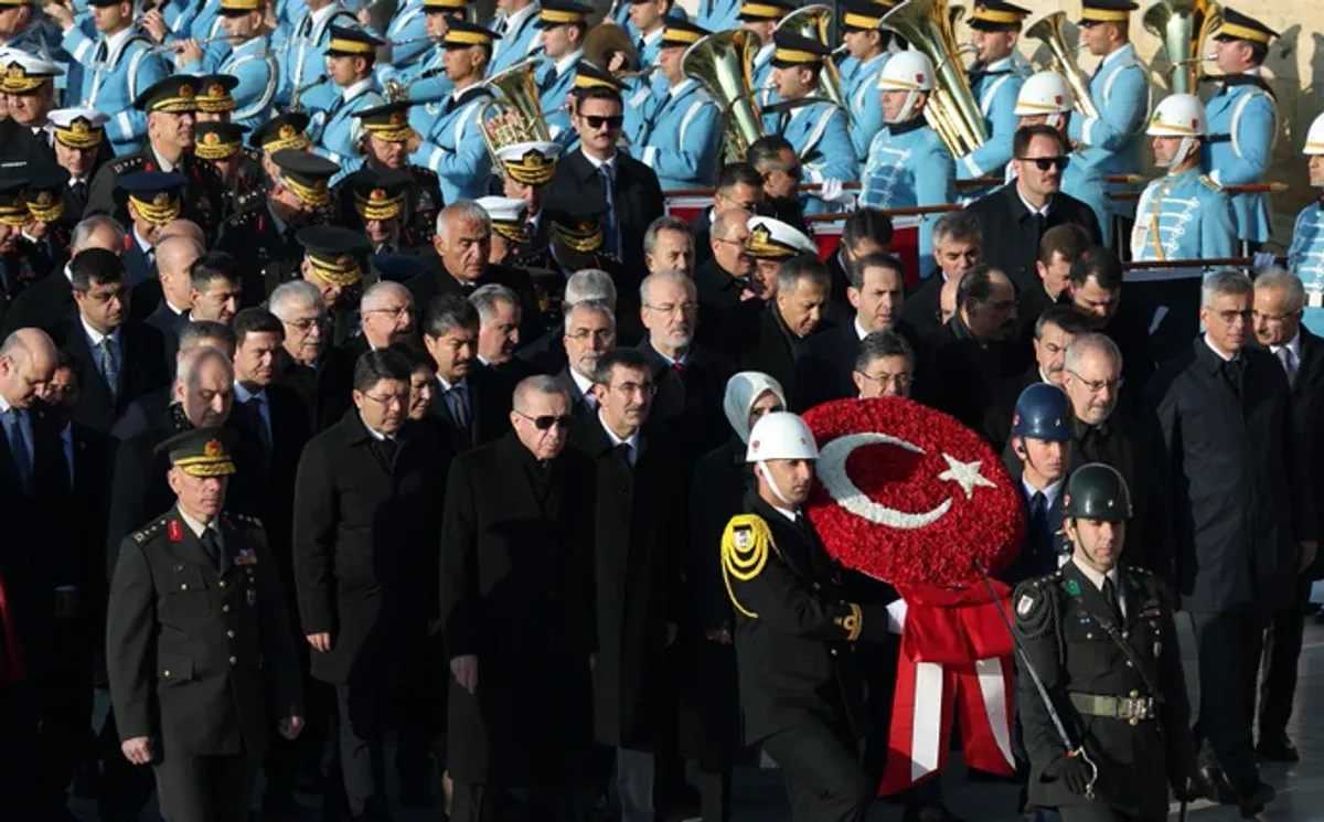 Gazi Mustafa Kemal Atatürk'ün 86. Ölüm Yıl Dönümünde Anıtkabir'de Anma Töreni Düzenlendi Gazi Mustafa Kemal Atatürk'ün 86. Ölüm Yıl Dönümünde Anıtkabir'de Anma Töreni Düzenlendi