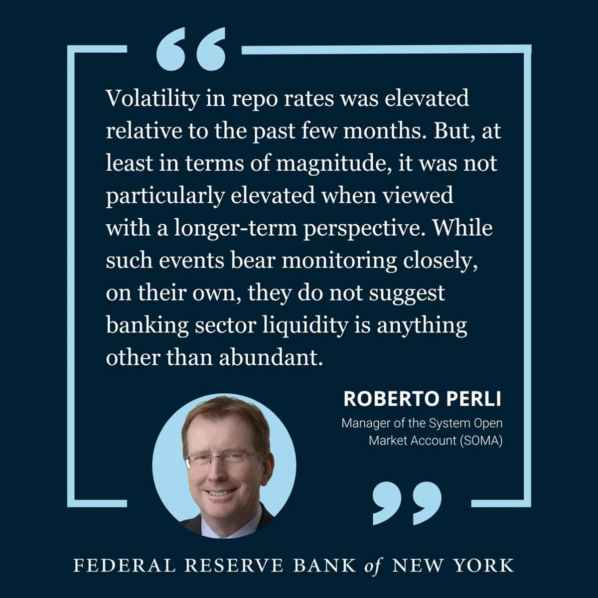 Federal Reserve Bank of New York'un SOMA Yöneticisi Repo Piyasalarındaki Değişimleri Değerlendirdi Federal Reserve Bank of New York'un SOMA Yöneticisi Repo Piyasalarındaki Değişimleri Değerlendirdi
