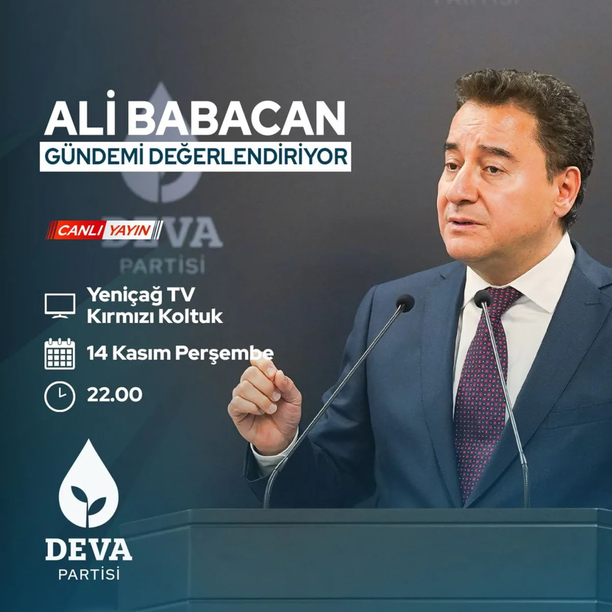 Genel Başkan Ali Babacan, Kırmızı Koltuk programında Orhan Uğuroğlu ile bir araya gelecek Genel Başkan Ali Babacan, Kırmızı Koltuk programında Orhan Uğuroğlu ile bir araya gelecek