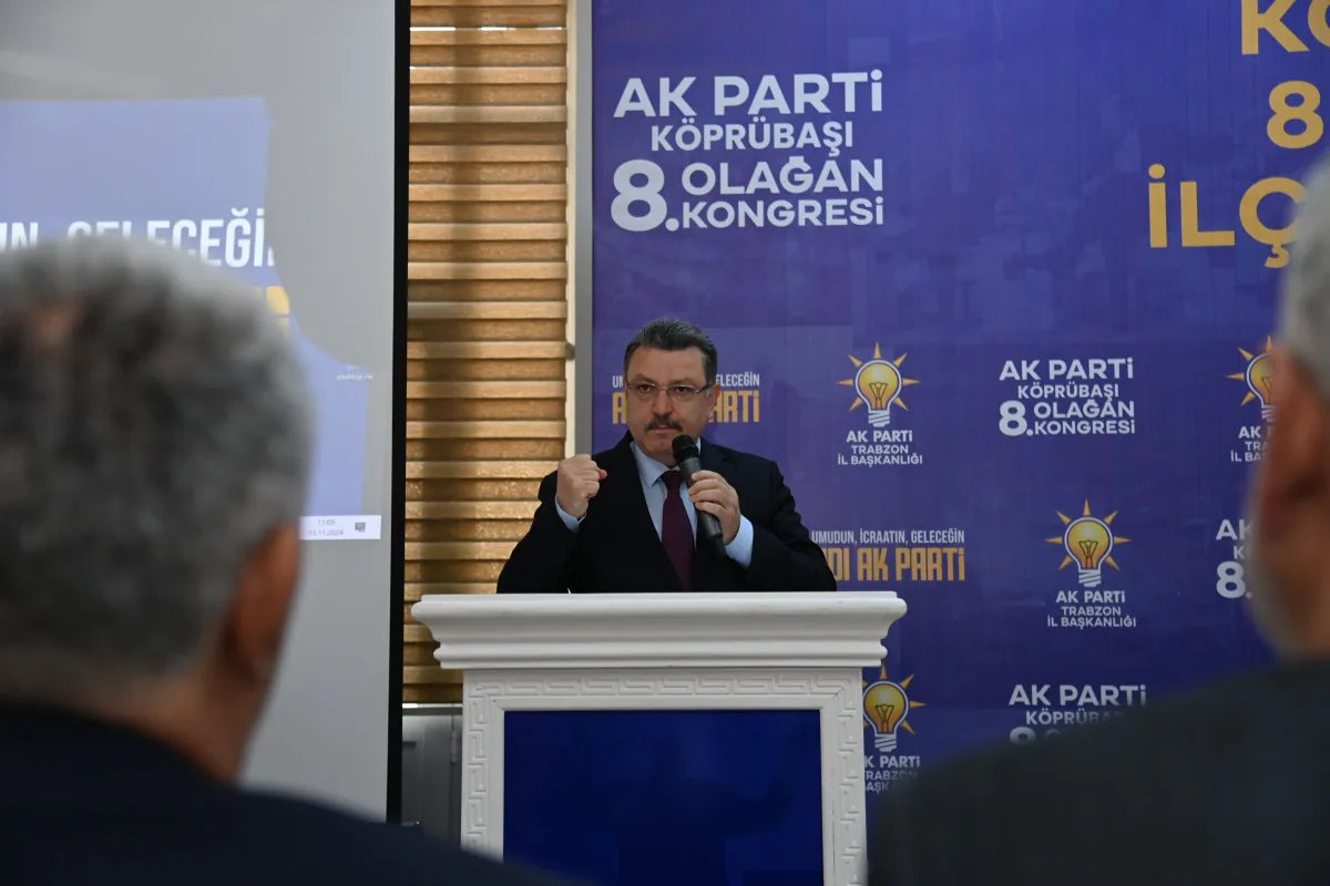 Trabzon Büyükşehir Belediye Başkanı Ahmet Metin Genç Köprübaşı İlçe Kongresinde Müjdeler Verdi Trabzon Büyükşehir Belediye Başkanı Ahmet Metin Genç Köprübaşı İlçe Kongresinde Müjdeler Verdi