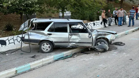 Besni'de Otomobil Kaza Yaptı: 2 Kişi Yaralandı
