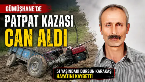 Gümüşhane'de Tarım Aracında Trajik Kaza: 3 Çocuk Babası Hayatını Kaybetti