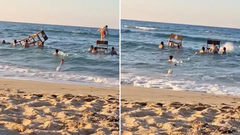 Karaburun Sahili'nde Pes Pesir: Cankurtaran Kulesini Söküp Platform Yaptılar