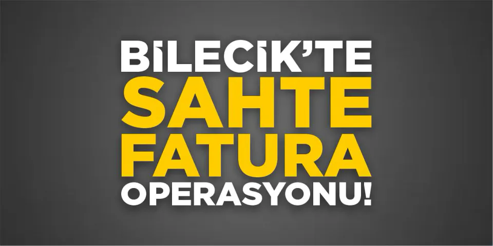 Bilecik'te Sahte Fatura Operasyonu: Milyonlarca Liralık Evrak Ele Geçirildi görseli