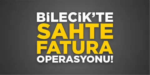 Bilecik'te Sahte Fatura Operasyonu: Milyonlarca Liralık Evrak Ele Geçirildi