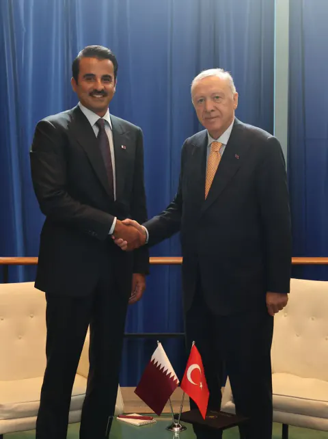 Erdoğan ile Temim bin Hamed Ankara'da görüştü: Gazze, savunma sanayi ve ticaret hedefleri masada