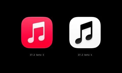 Apple Music ikonu siyah-beyaz oldu: iOS 27.2 beta'da radikal tasarım değişimi