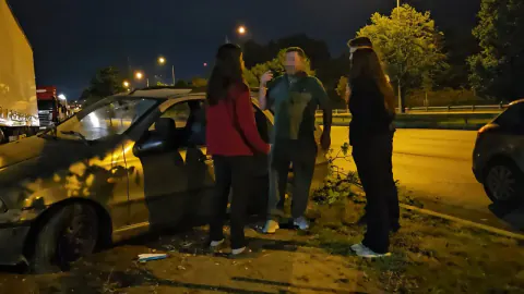 Bursa'da Kaza Sonrası Kaçan Sürücü Tırın Arkasına Saklanıp Arkadaşıyla Tartıştı
