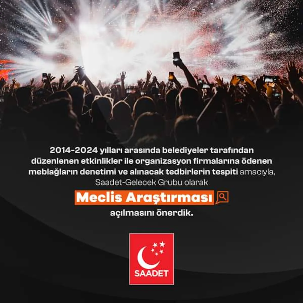 Saadet Partisi Gelecek Grubu, Belediyelerin Harcamalarının Denetlenmesi İçin Meclis Araştırması Önerdi Saadet Partisi Gelecek Grubu, Belediyelerin Harcamalarının Denetlenmesi İçin Meclis Araştırması Önerdi