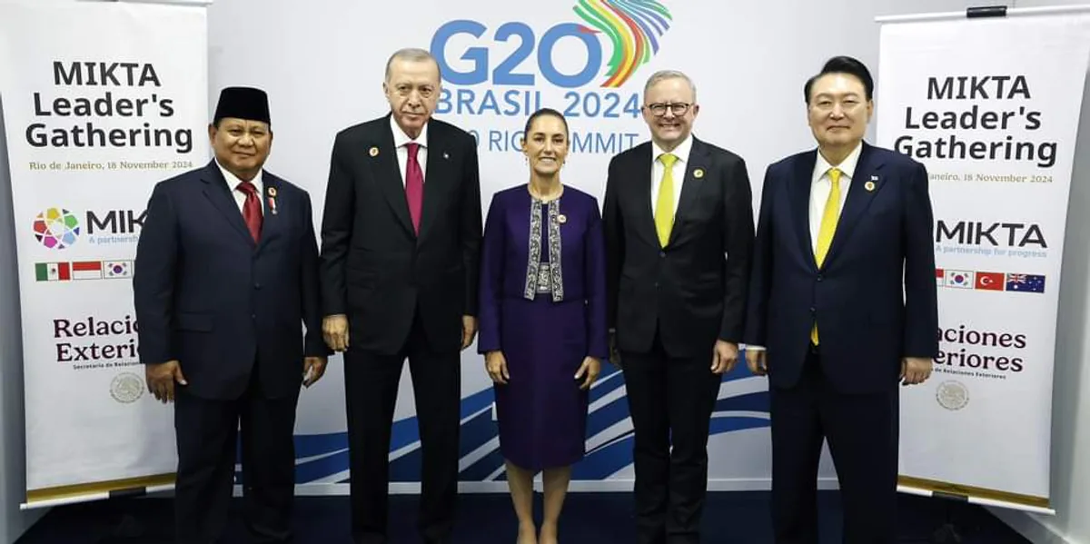 Cumhurbaşkanı Recep Tayyip Erdoğan MIKTA Liderleriyle Görüştü Cumhurbaşkanı Recep Tayyip Erdoğan MIKTA Liderleriyle Görüştü