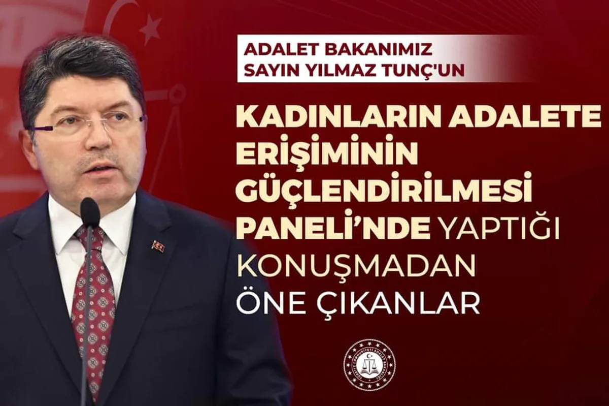Adalet Bakanı Yılmaz Tunç'tan Kadın Hakları Açıklamaları Adalet Bakanı Yılmaz Tunç'tan Kadın Hakları Açıklamaları