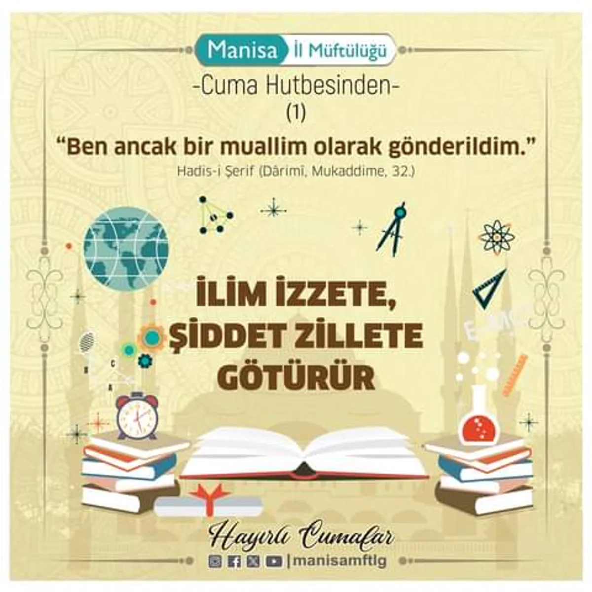 Manisa İl Müftülüğü Topluma Bilgi ve İlim Önemini Anlattı Manisa İl Müftülüğü Topluma Bilgi ve İlim Önemini Anlattı