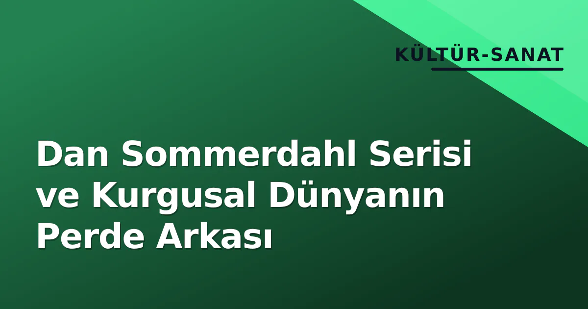 Dan Sommerdahl Serisi ve Kurgusal Dünyanın Perde Arkası Dan Sommerdahl Serisi ve Kurgusal Dünyanın Perde Arkası