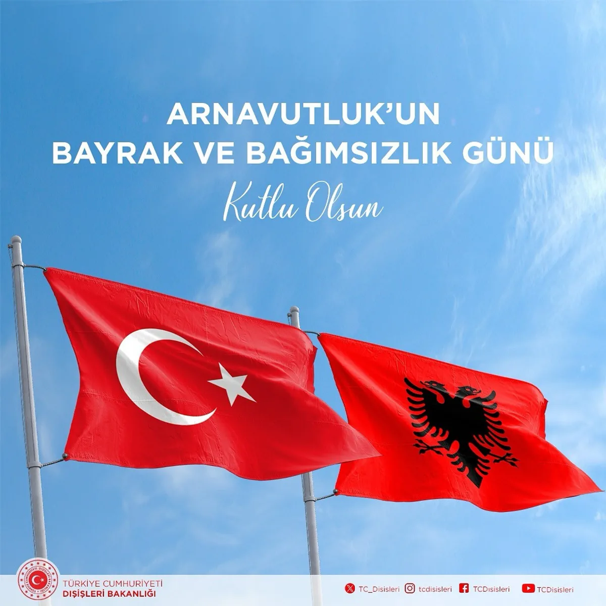 Arnavutluk'un Bayrak ve Bağımsızlık Günü Kutlanıyor Arnavutluk'un Bayrak ve Bağımsızlık Günü Kutlanıyor