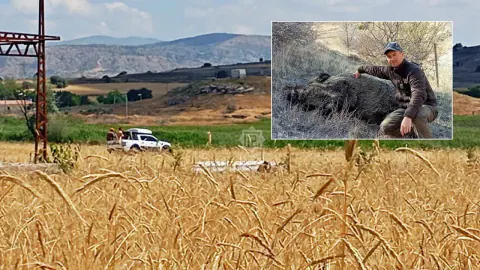 Çankırı Çavundur'da tarım arazilerini korumak için sürek avı yapıldı Çankırı Çavundur'da tarım arazilerini korumak için sürek avı yapıldı