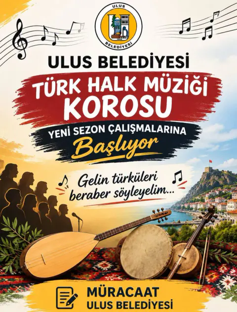 Ulus Belediyesi Türk Halk Müziği Korosu'na kayıtlar başladı