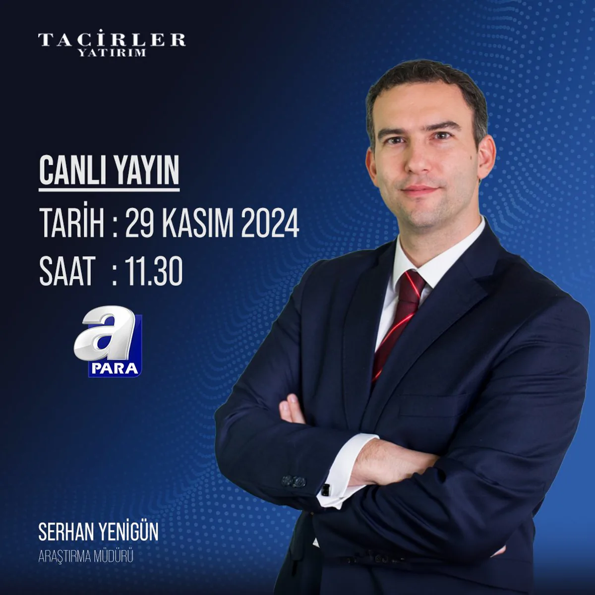 Serhan Yenigün, Piyasa Analizleri Hakkında Canlı Yayında Serhan Yenigün, Piyasa Analizleri Hakkında Canlı Yayında