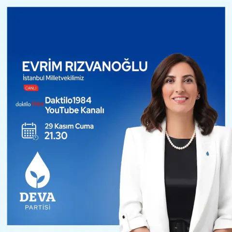 İstanbul Milletvekili Evrim Rızvanoğlu, Daktilo1984 YouTube Kanalında Program Düzenliyor İstanbul Milletvekili Evrim Rızvanoğlu, Daktilo1984 YouTube Kanalında Program Düzenliyor