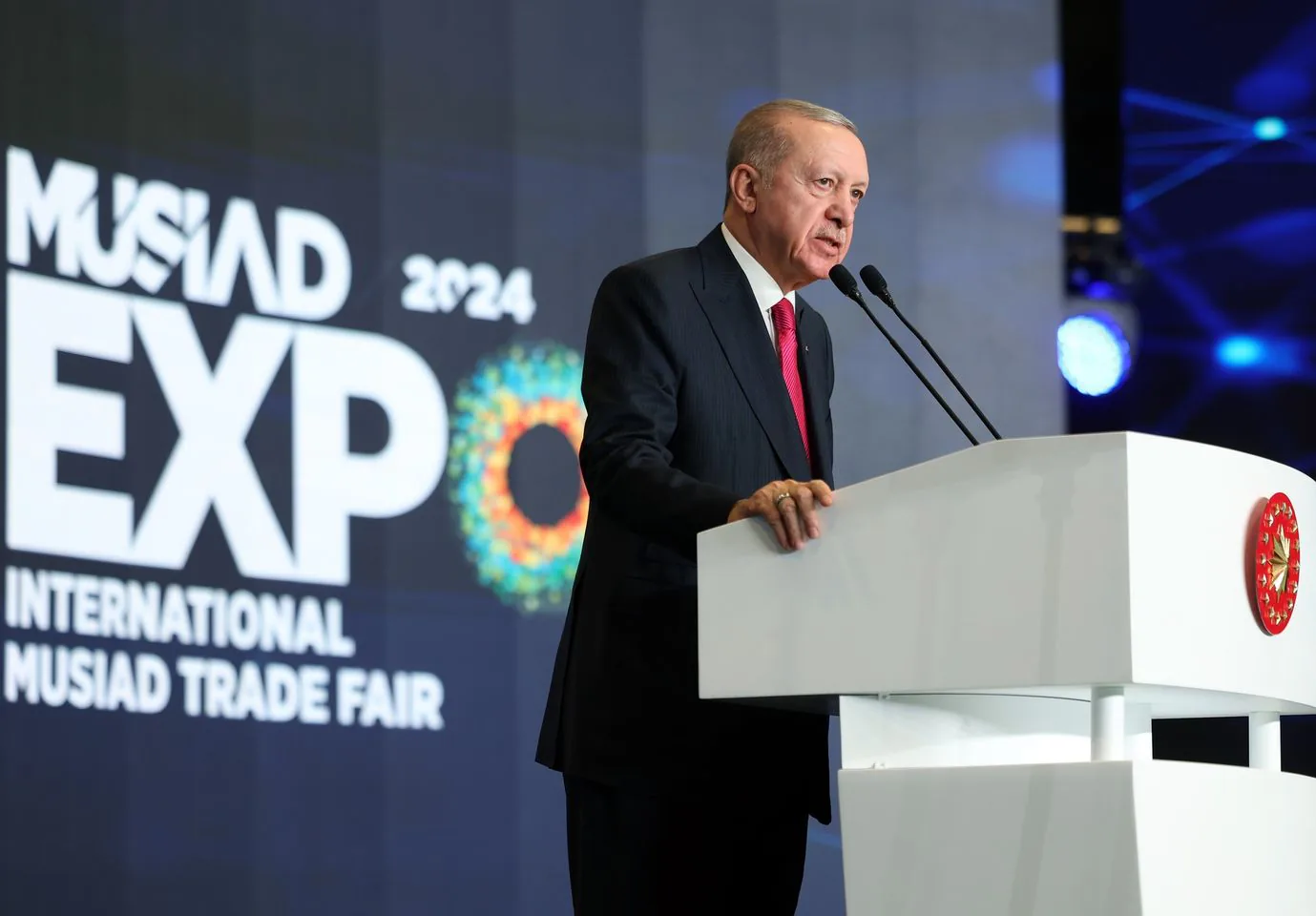Cumhurbaşkanı Recep Tayyip Erdoğan, Dünya Müslüman İş Alemi MÜSİAD Fuarı ve Uluslararası İş Forumu Kongresi'ne Katıldı Cumhurbaşkanı Recep Tayyip Erdoğan, Dünya Müslüman İş Alemi MÜSİAD Fuarı ve Uluslararası İş Forumu Kongresi'ne Katıldı