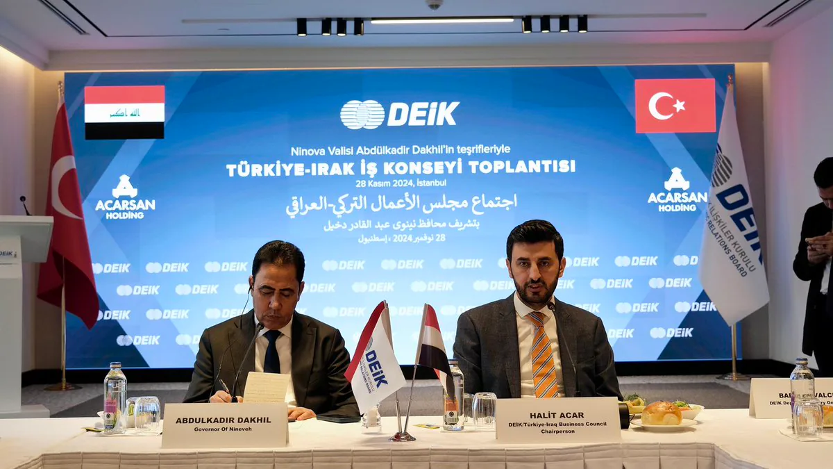 Türkiye Irak İş Konseyi, Ninova Valisi Abdülkadir Dakhil'in Katılımıyla Çalışma Yemeği Düzenledi Türkiye Irak İş Konseyi, Ninova Valisi Abdülkadir Dakhil'in Katılımıyla Çalışma Yemeği Düzenledi