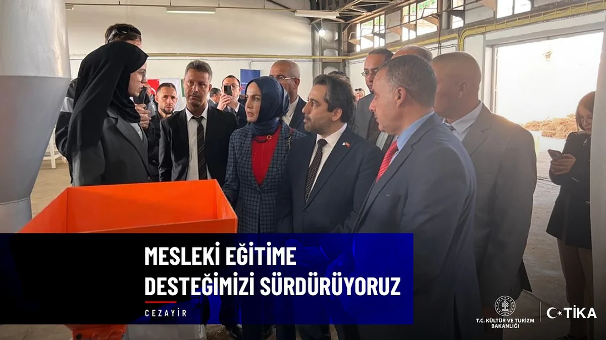 TİKA, Cezayir'de Mesleki Eğitimi Desteklemek Amacıyla Yeni Atölyeler Açtı TİKA, Cezayir'de Mesleki Eğitimi Desteklemek Amacıyla Yeni Atölyeler Açtı