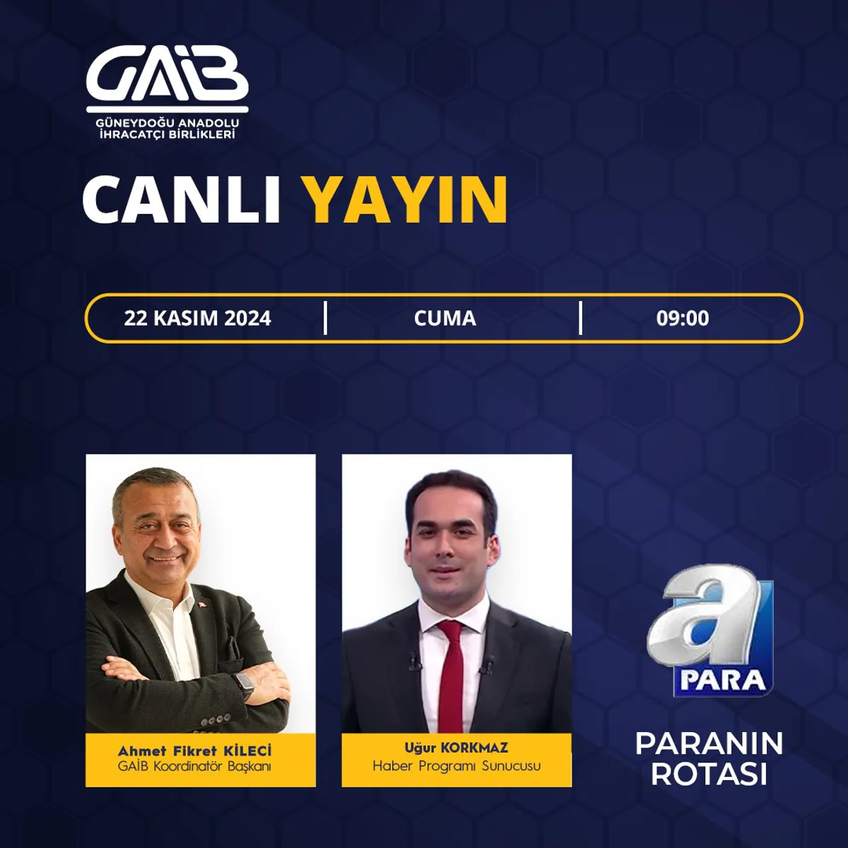 TİM Başkan Vekili Fikret Kileci, 'Paranın Rotası' Programında Türkiye'nin Ekonomik Durumu ve İhracat Hedefleri Hakkında Konuşacak TİM Başkan Vekili Fikret Kileci, 'Paranın Rotası' Programında Türkiye'nin Ekonomik Durumu ve İhracat Hedefleri Hakkında Konuşacak