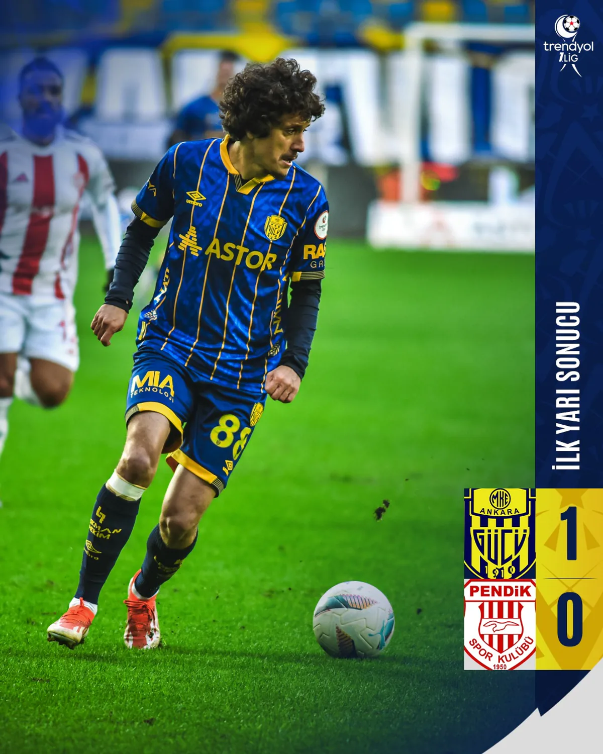 MKE Ankaragücü, Siltaş Yapı Pendikspor'u İlk Yarıda 1-0 Yendi MKE Ankaragücü, Siltaş Yapı Pendikspor'u İlk Yarıda 1-0 Yendi