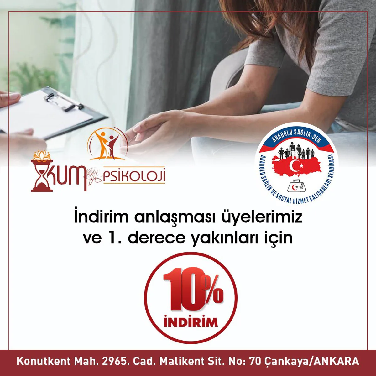 Anadolu Sağlık Sen ile Kum Psikoloji Arasında Yeni Anlaşma Anadolu Sağlık Sen ile Kum Psikoloji Arasında Yeni Anlaşma