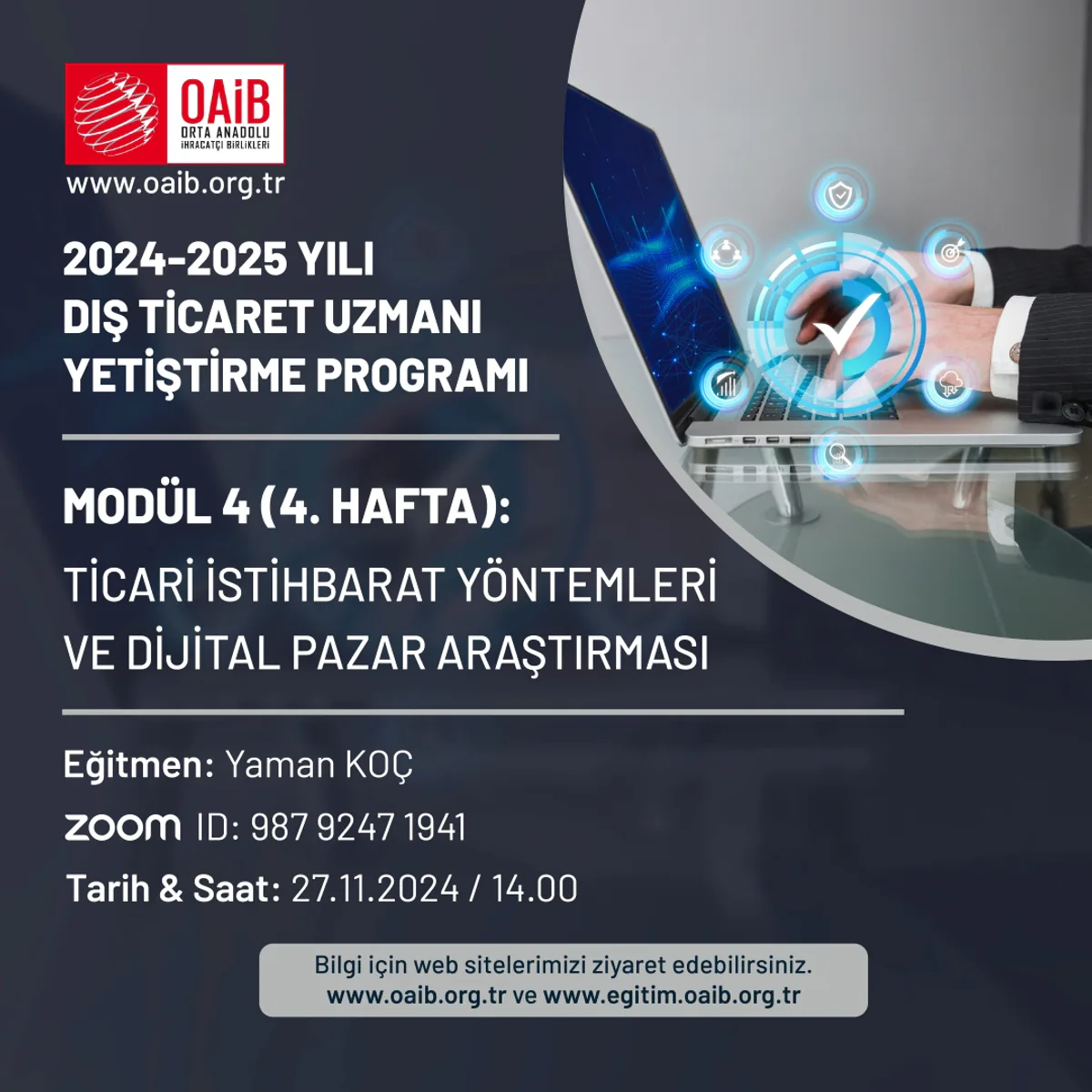 Ticari İstihbarat ve Dijital Pazar Araştırması Eğitimi Ticari İstihbarat ve Dijital Pazar Araştırması Eğitimi