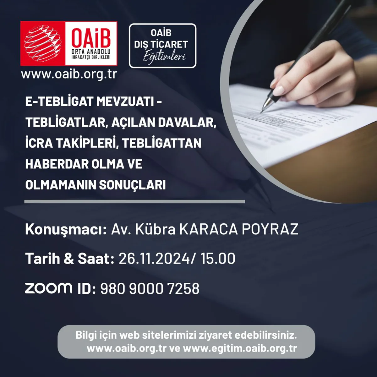 E Tebligat Mevzuatı Semineri E Tebligat Mevzuatı Semineri