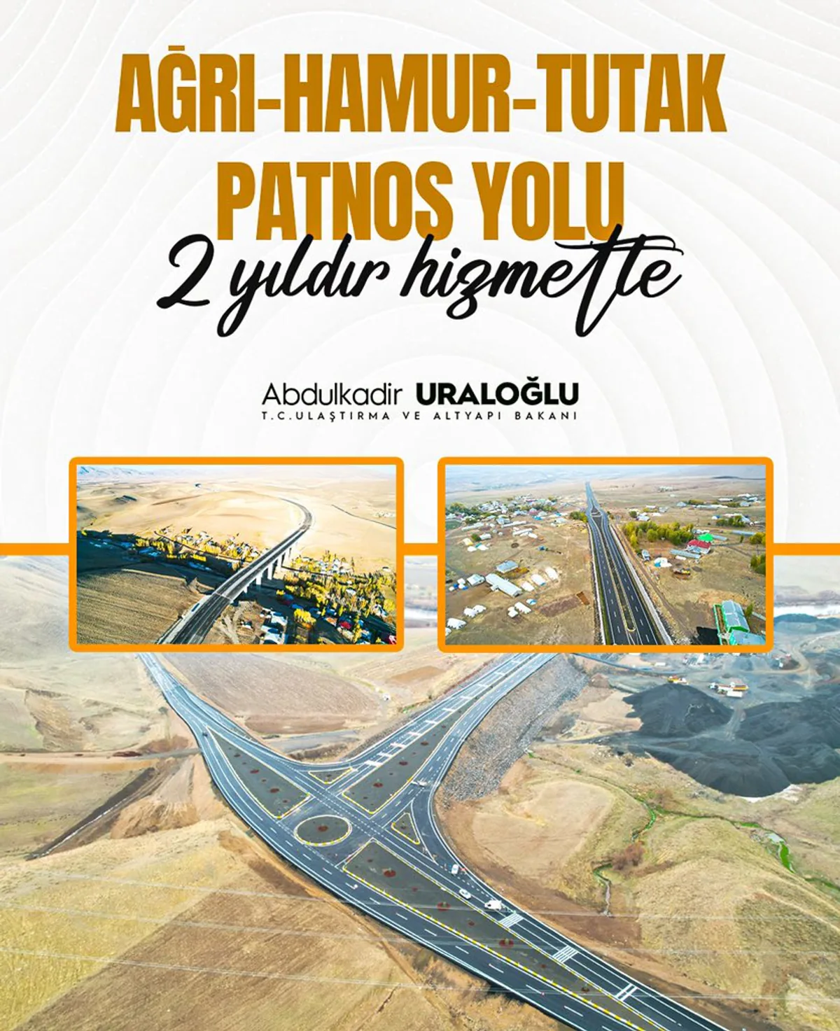 Ağrı’da Yol Projesi İle Ulaşım Kolaylaşıyor Ağrı’da Yol Projesi İle Ulaşım Kolaylaşıyor