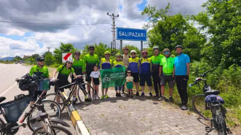Samsun'da 17 İlçeyi Kapsayan Bisiklet Turu Seferberliği Başladı