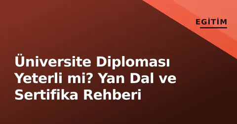 Üniversite Diploması Yeterli mi? Yan Dal ve Sertifika Rehberi