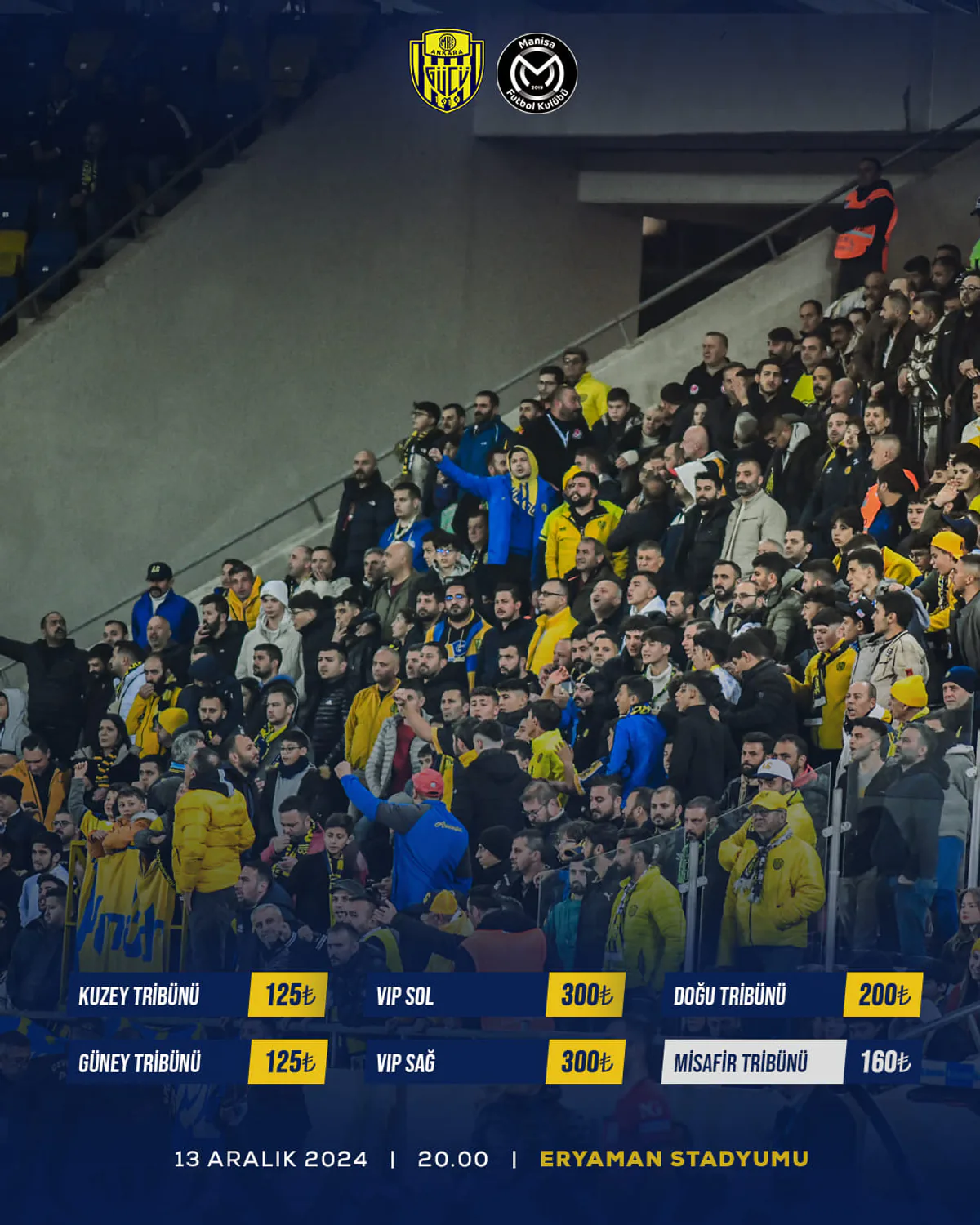Manisa FK ile MKE Ankaragücü Arasındaki Maçın Biletleri Satışa Çıktı Manisa FK ile MKE Ankaragücü Arasındaki Maçın Biletleri Satışa Çıktı