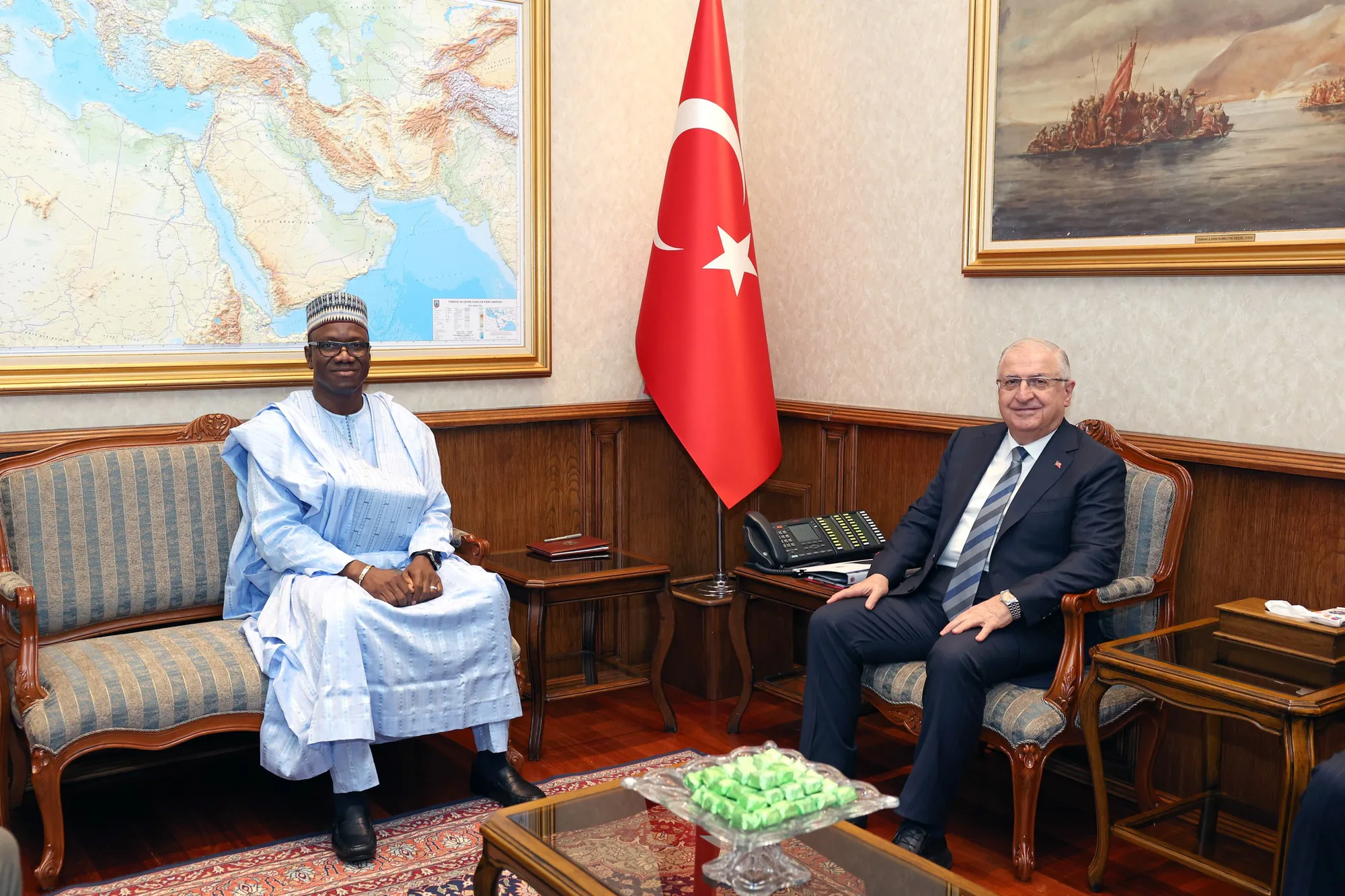 Millî Savunma Bakanı Yaşar Güler, Mali Büyükelçisi İle Bir Araya Geldi Millî Savunma Bakanı Yaşar Güler, Mali Büyükelçisi İle Bir Araya Geldi