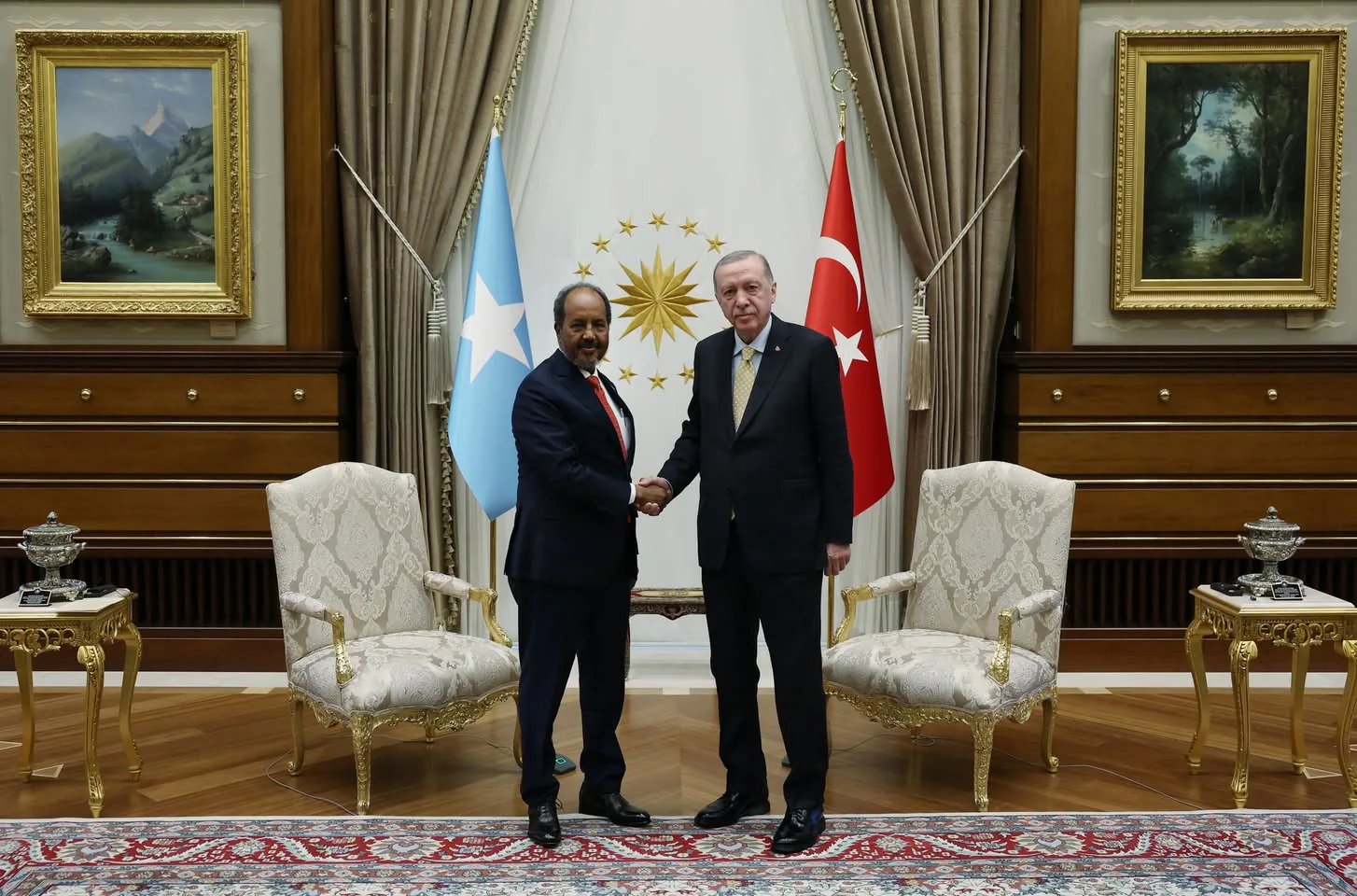 Cumhurbaşkanı Erdoğan, Somali Cumhurbaşkanı ile Görüştü Cumhurbaşkanı Erdoğan, Somali Cumhurbaşkanı ile Görüştü