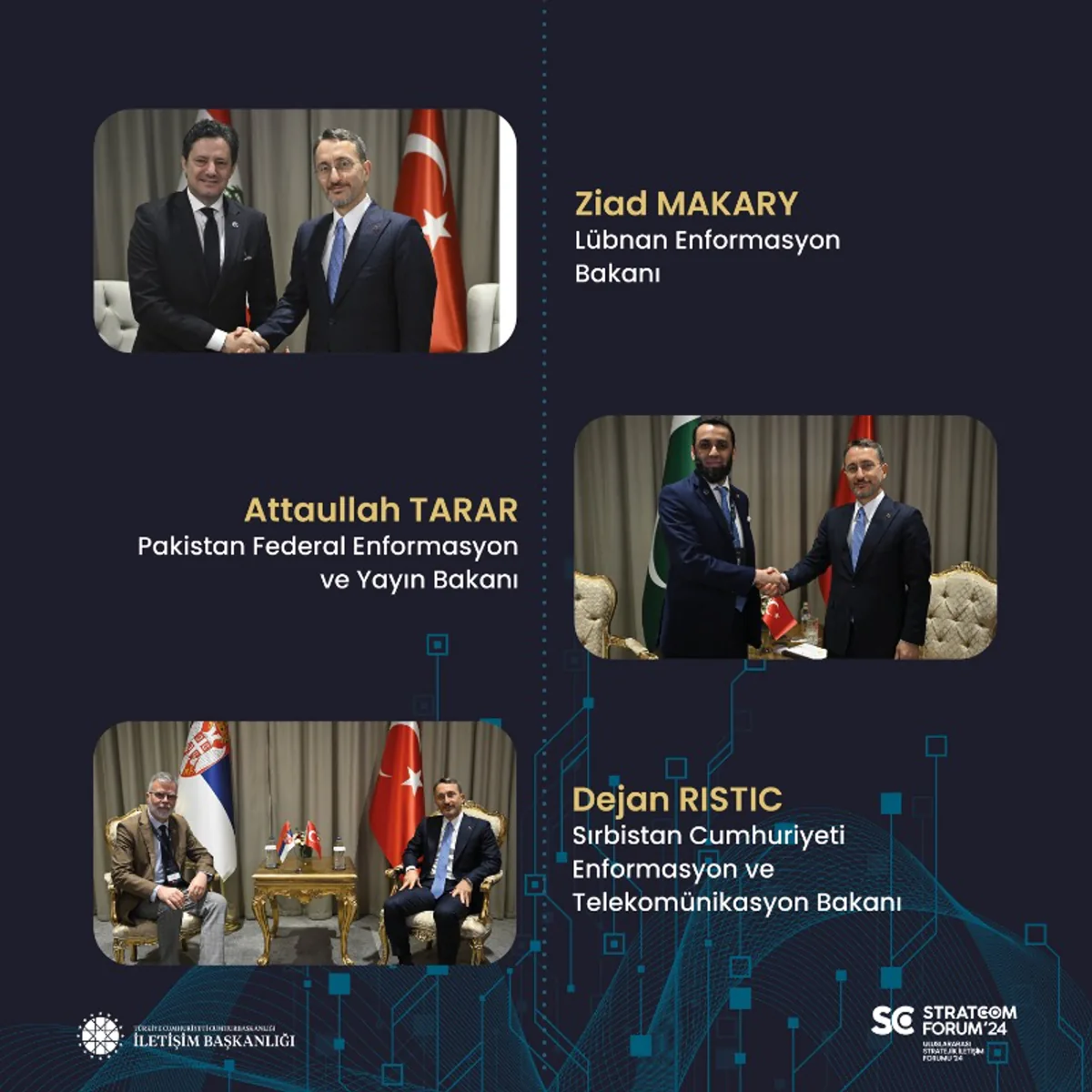 Cumhurbaşkanlığı İletişim Başkanı Fahrettin Altun, Uluslararası Stratejik İletişim Forumu'nda Görüşmelerde Bulundu Cumhurbaşkanlığı İletişim Başkanı Fahrettin Altun, Uluslararası Stratejik İletişim Forumu'nda Görüşmelerde Bulundu