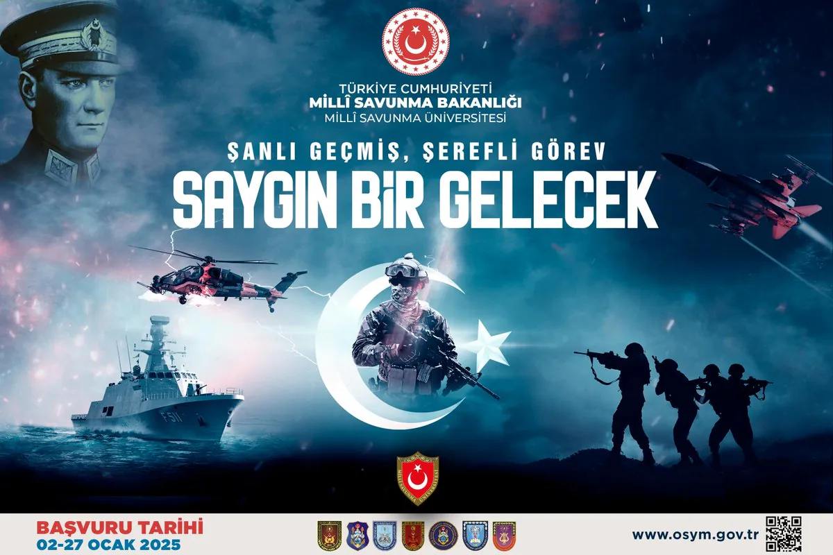 Millî Savunma Üniversitesi, 2025 Askerî Öğrenci Aday Belirleme Sınavı Başvuru Tarihlerini Açıkladı Millî Savunma Üniversitesi, 2025 Askerî Öğrenci Aday Belirleme Sınavı Başvuru Tarihlerini Açıkladı