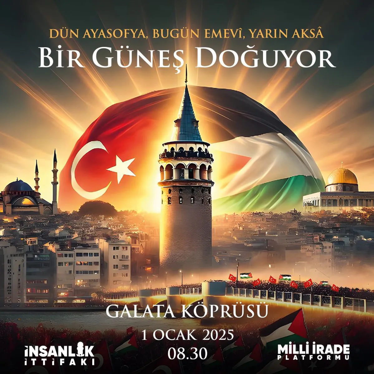 Filistinli Kardeşlere Destek İçin Yürüyüş Düzenlenecek Filistinli Kardeşlere Destek İçin Yürüyüş Düzenlenecek