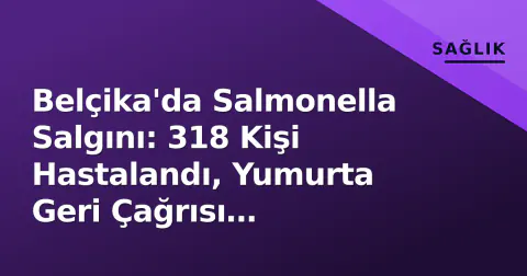 Belçika'da Salmonella Salgını: 318 Kişi Hastalandı, Yumurta Geri Çağrısı Genişletildi
