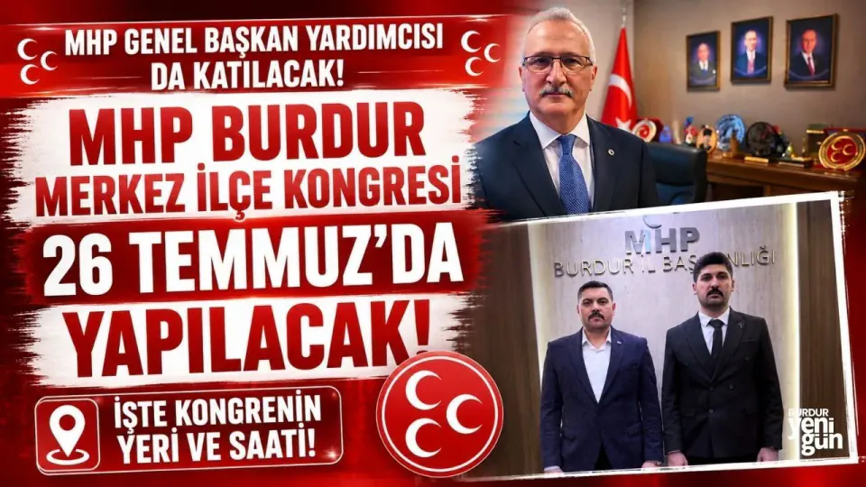 MHP Burdur Merkez İlçe Kongresi Tarihi Belli Oldu: Tek Aday Ahmet Beydilli görseli