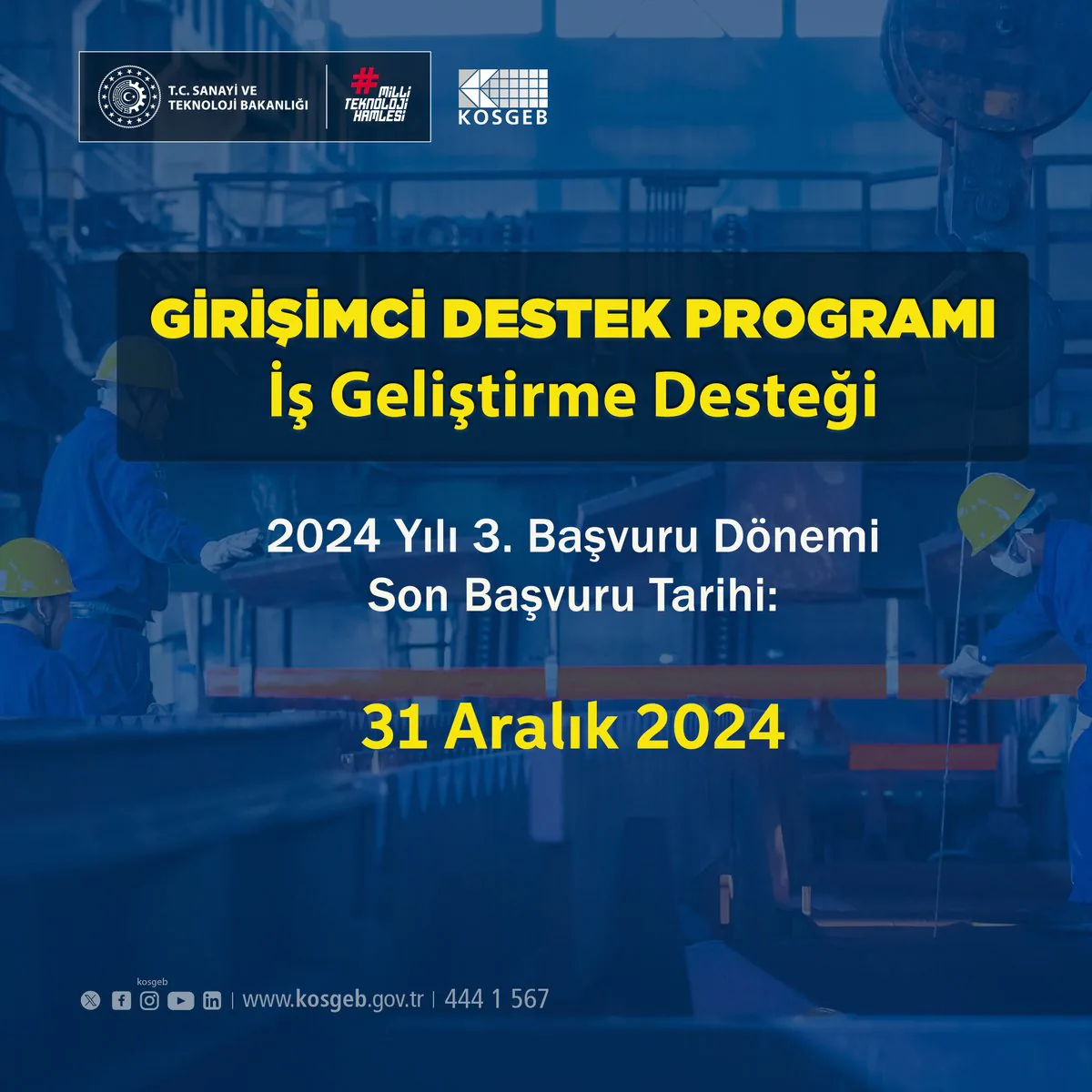 Girişimcilere Önemli Fırsat: Son Başvuru Tarihi 31 Aralık Girişimcilere Önemli Fırsat: Son Başvuru Tarihi 31 Aralık