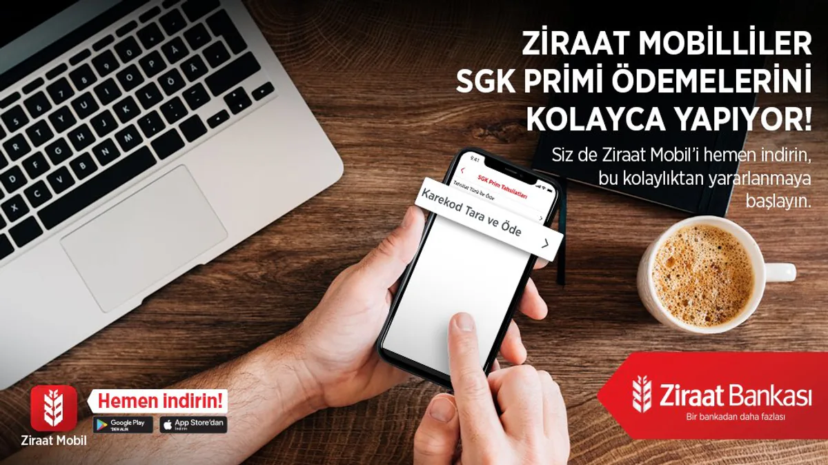 Ziraat Mobil ile SGK Prim Ödemeleri Artık Daha Kolay Ziraat Mobil ile SGK Prim Ödemeleri Artık Daha Kolay