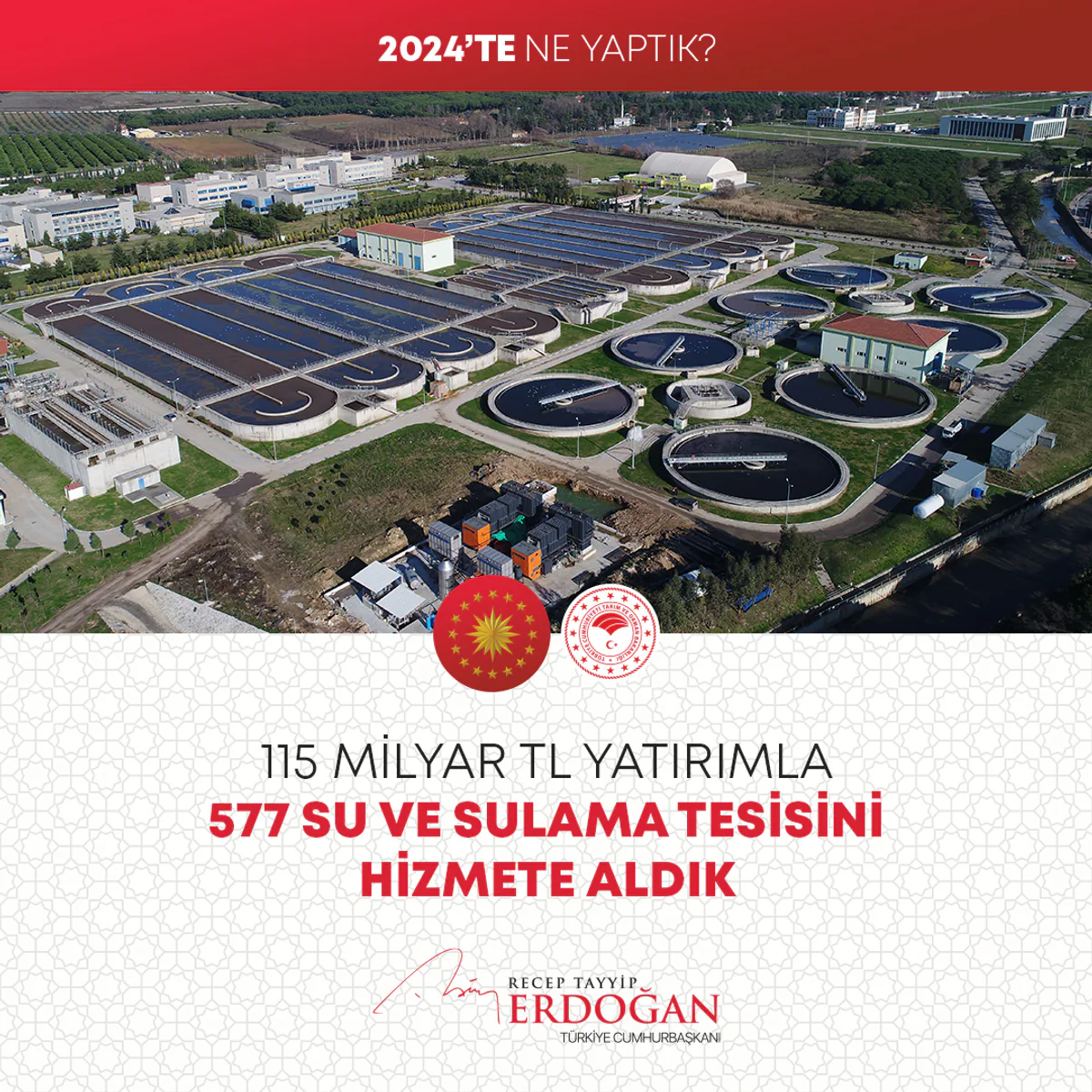 Tarım ve Orman Bakanlığı Su Kaynaklarına 115 Milyar Liralık Yatırım Yaptı Tarım ve Orman Bakanlığı Su Kaynaklarına 115 Milyar Liralık Yatırım Yaptı