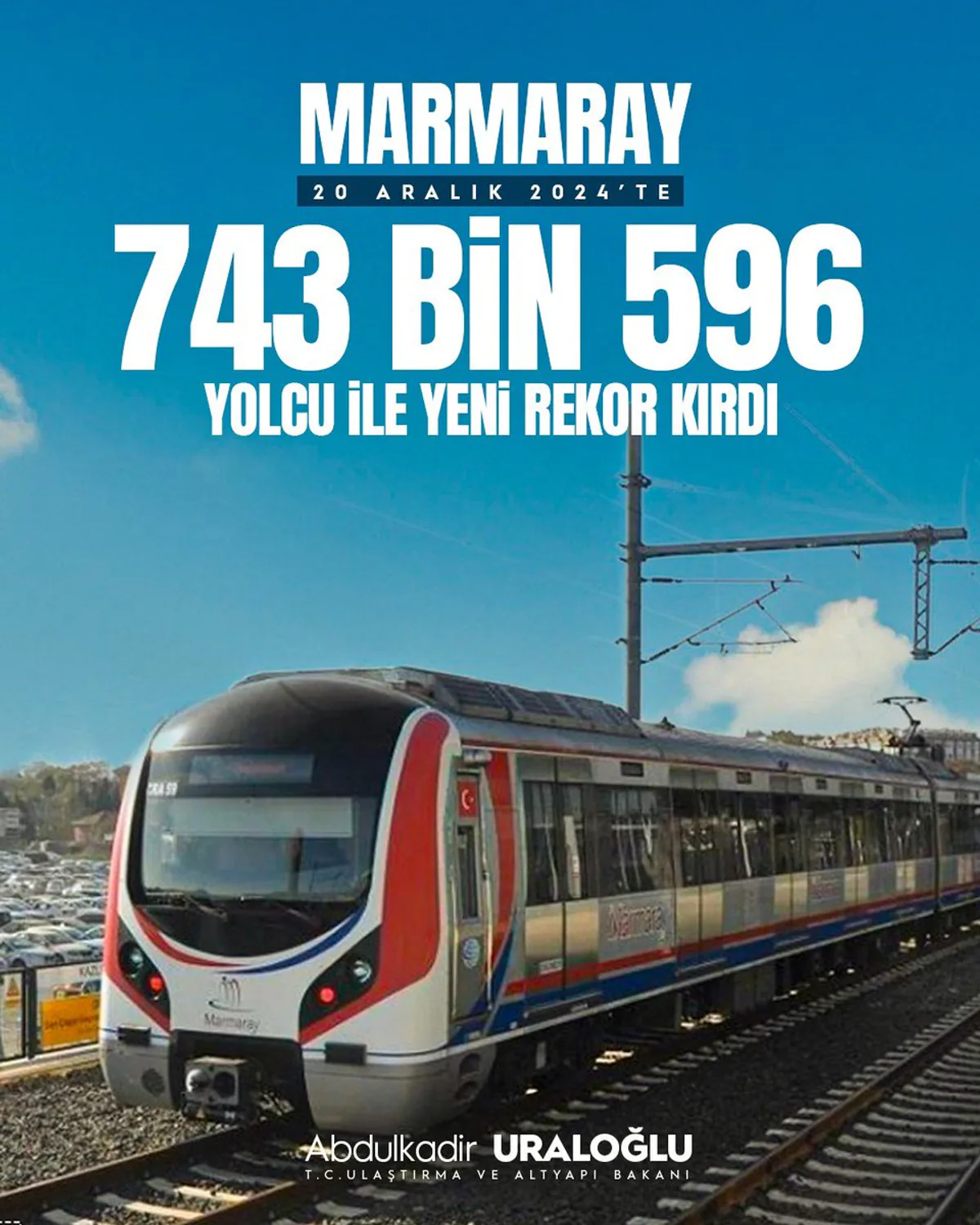 Marmaray 743 Bin 596 Yolcu Kapasitesiyle Rekor Kırdı Marmaray 743 Bin 596 Yolcu Kapasitesiyle Rekor Kırdı