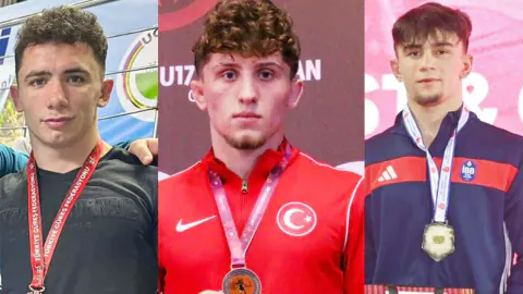 İskilipli üç milli güreşçi Ankara İlbankspor'da imzayı attı