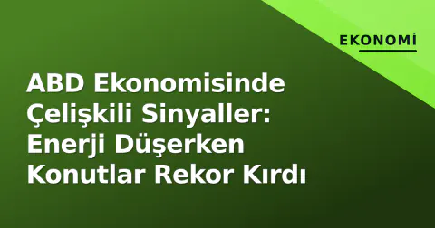 ABD Ekonomisinde Çelişkili Sinyaller: Enerji Düşerken Konutlar Rekor Kırdı