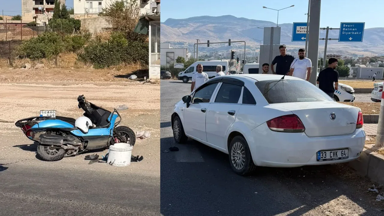 Kurtalan'da motosiklet otomobil çarpıştı: 1 yaralı Kurtalan'da motosiklet otomobil çarpıştı: 1 yaralı